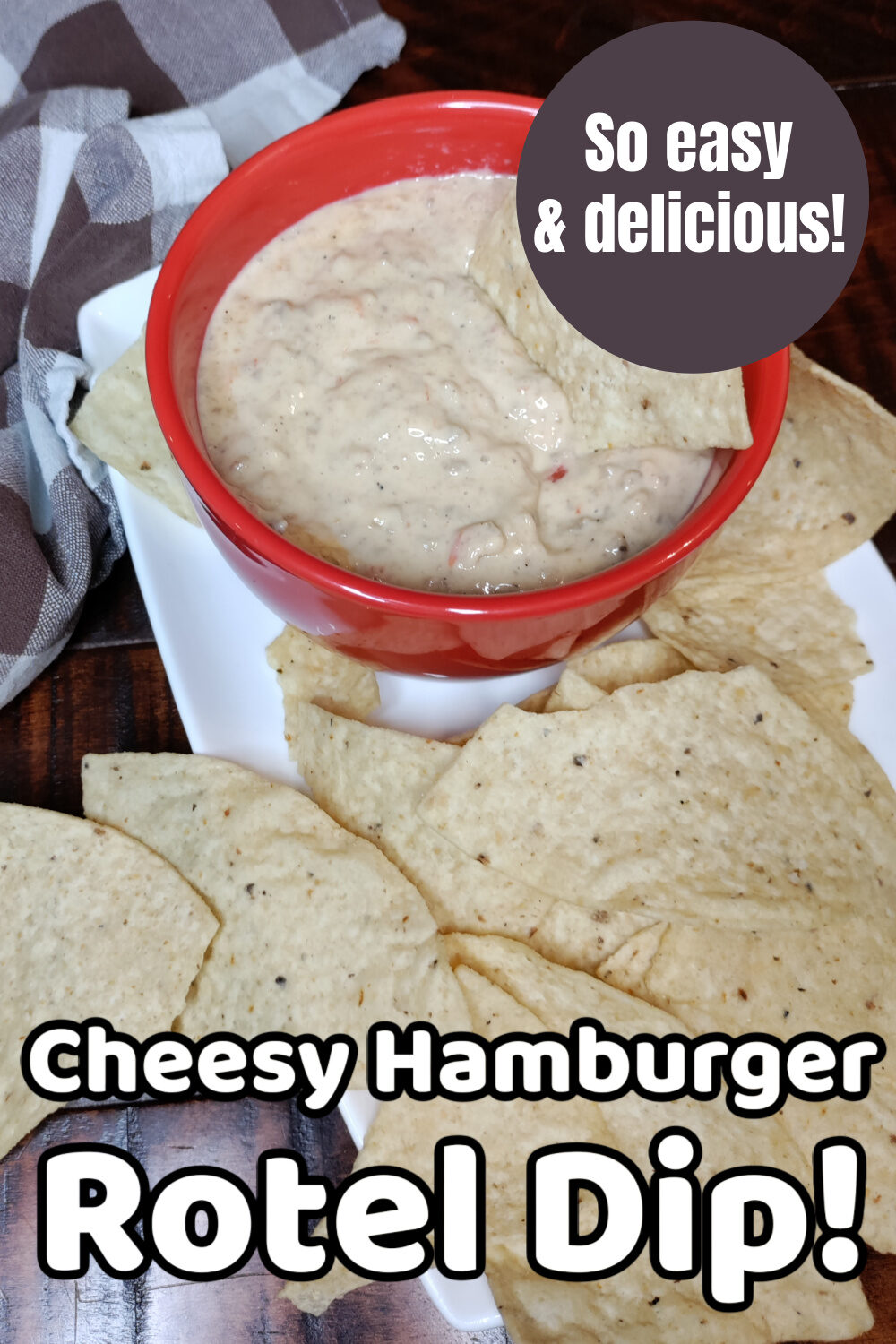 cheesy hamburger Rotel Dip Recipe